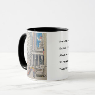 Caneca do Federal Hall, NYC com Limerick