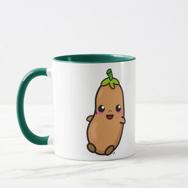 Caneca do feijão de Kawaii (Esquerda)