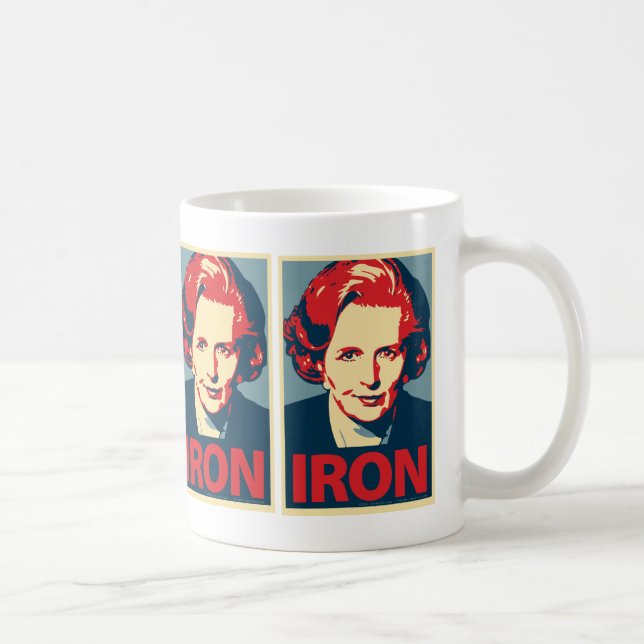 Caneca do "ferro" de Margaret Thatcher (Direita)