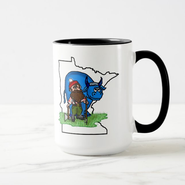 Caneca do ficar em casa de Paul Bunyan Minnesota (Direita)