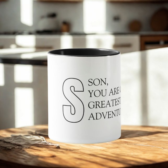Caneca do Filho de Tipografia Simples (Criador carregado)