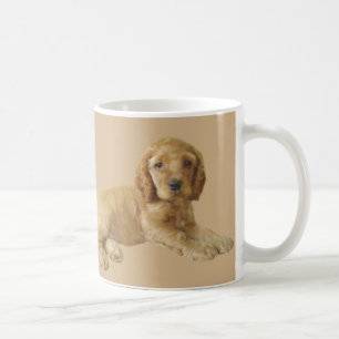 Caneca do filhote de cachorro de cocker spaniel