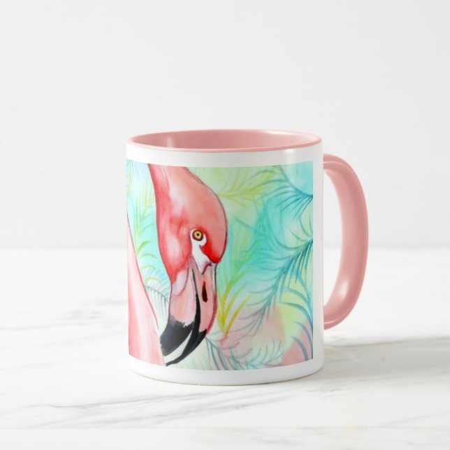 Caneca do flamingo de Flamazing (Frente Esquerda)