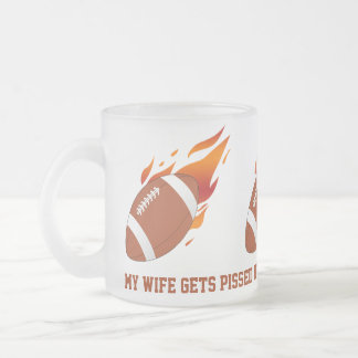 Caneca do fosco da sátira do futebol