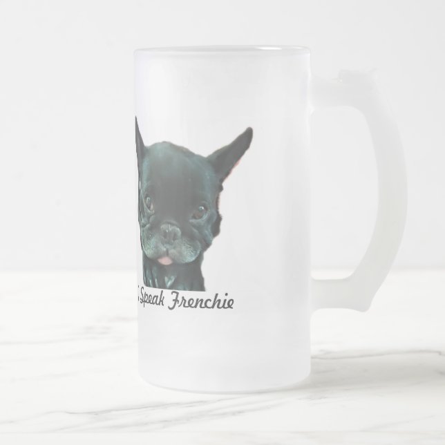 Caneca do fosco do buldogue francês (Direita)