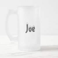 Caneca do fosco do estilo do Joe-Nome