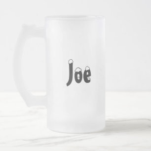 Caneca do fosco do estilo do Joe-Nome
