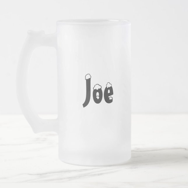 Caneca do fosco do estilo do Joe-Nome (Esquerda)