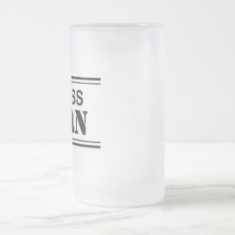 Caneca do fosco do homem do chefe