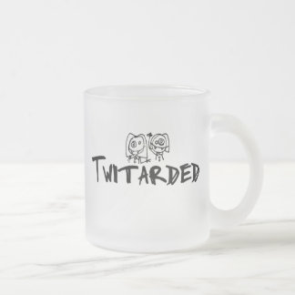 Caneca do fosco do logotipo de Twitarded