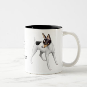 Caneca do Fox Terrier do brinquedo