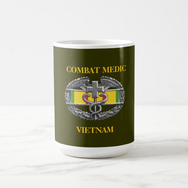 Caneca do fundo CMB da fita do serviço de Vietnam (Centro)