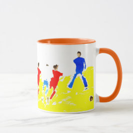 Caneca do futebol da praia