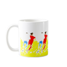 Caneca do futebol da praia