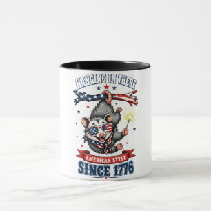 Caneca do Gambá do Dia 4 de Julho