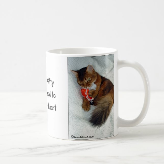 Caneca do gatinho do Heartbreaker dos namorados (Direita)