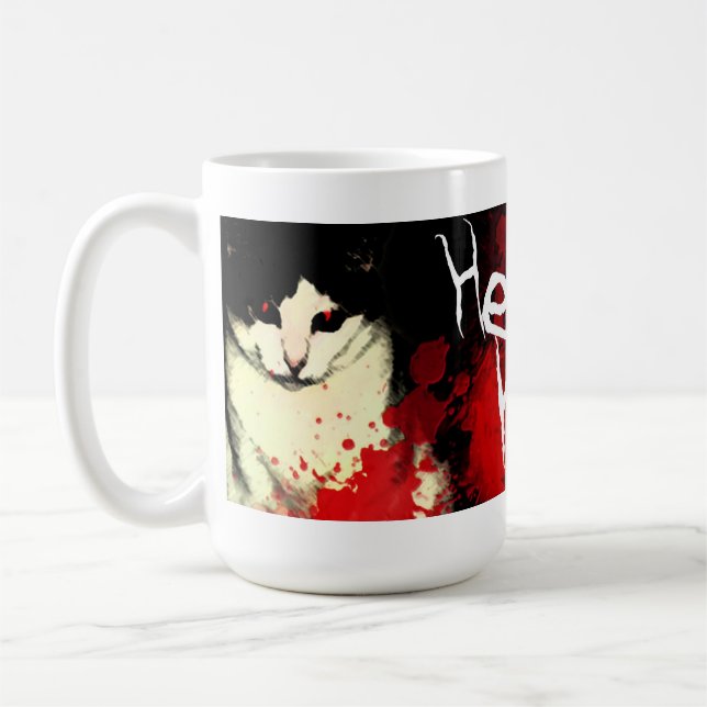 Caneca do gatinho do inferno (Esquerda)