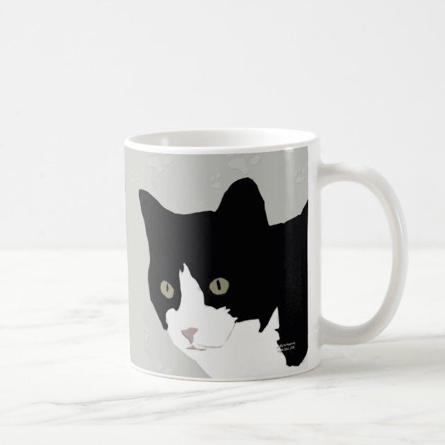 Caneca do gatinho do smoking (Direita)