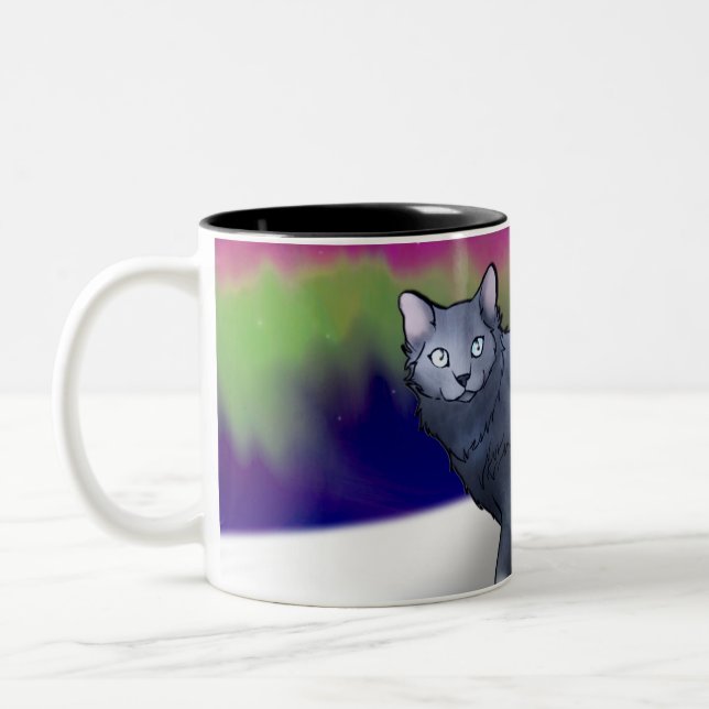 Caneca do gato da aurora boreal (Aurora) (Esquerda)