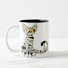 Caneca do gato da mamã do Dia das Bruxas