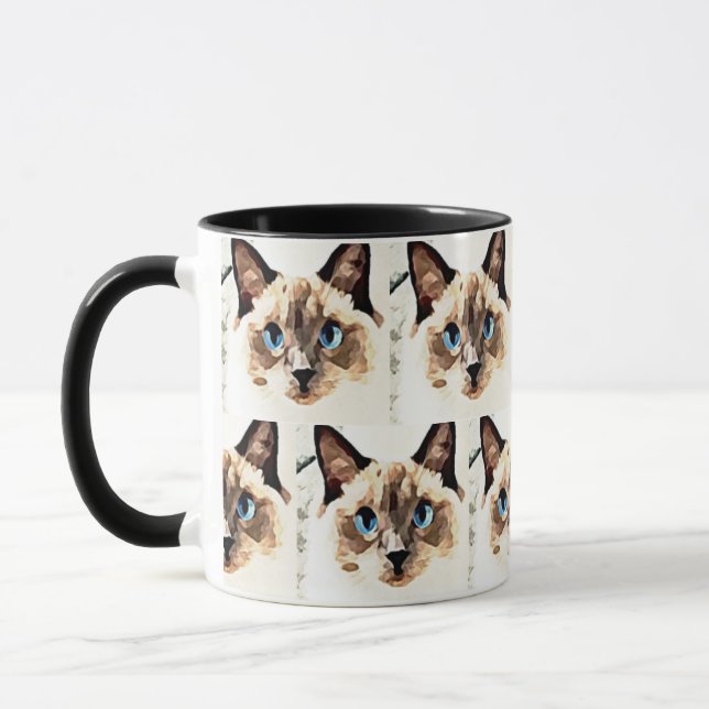 Caneca do gato de Ragdoll (Esquerda)