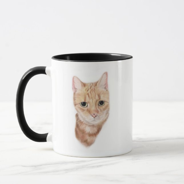 Caneca do gato do gengibre (Esquerda)