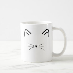Caneca do gato do meow-nificent - canhota