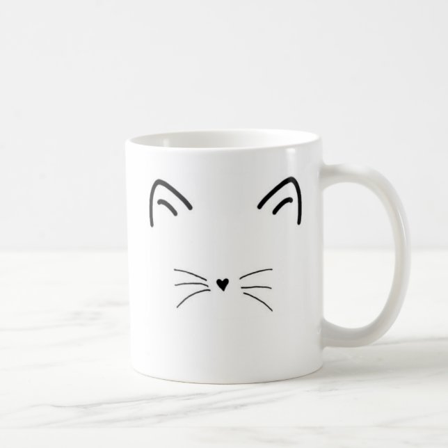 Caneca do gato do meow-nificent - canhota (Direita)