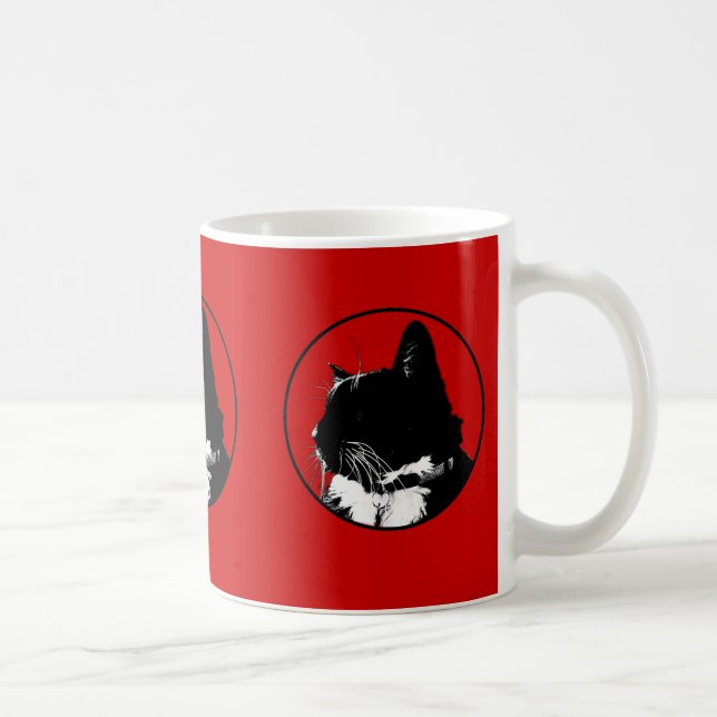 Caneca do gato do smoking (Direita)