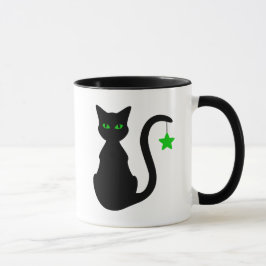 Caneca do gato preto