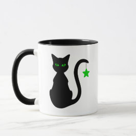 Caneca do gato preto