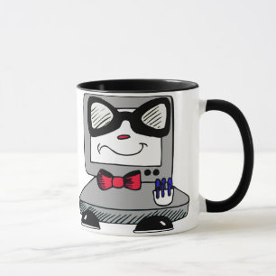 Caneca do geek do nerd do computador