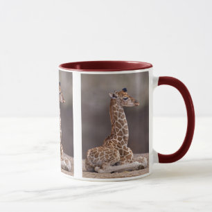 Caneca do girafa do bebê