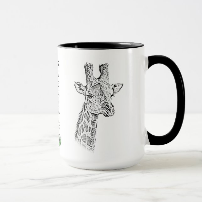 Caneca do girafa - série de África (Direita)