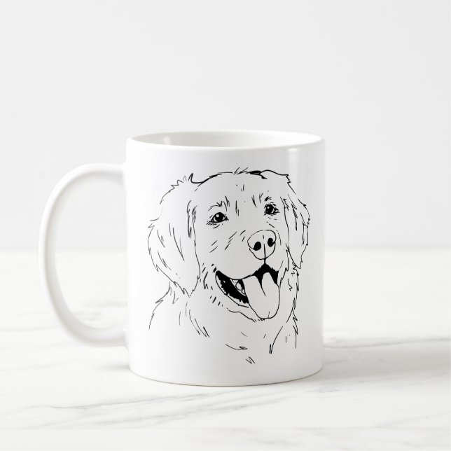 Caneca do golden retriever (Esquerda)