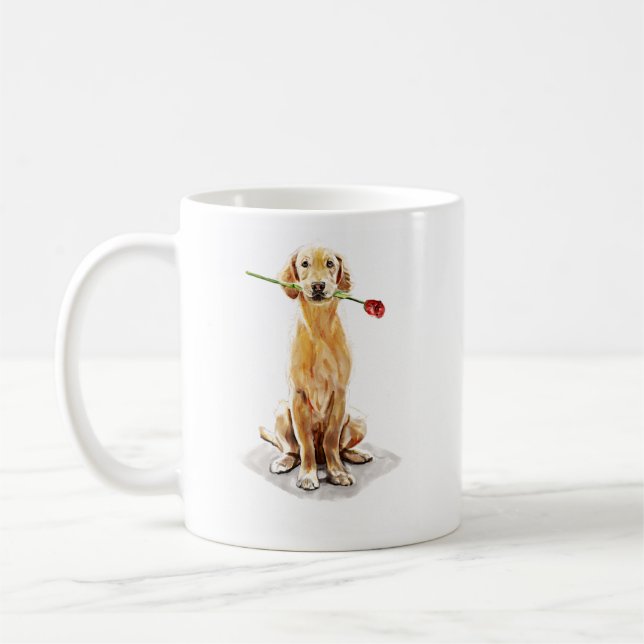 Caneca do Golden Retriever – Caneca de Café com De (Esquerda)