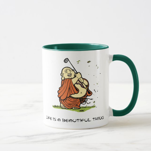 Caneca do golfe de Buddha - personalizada (Direita)