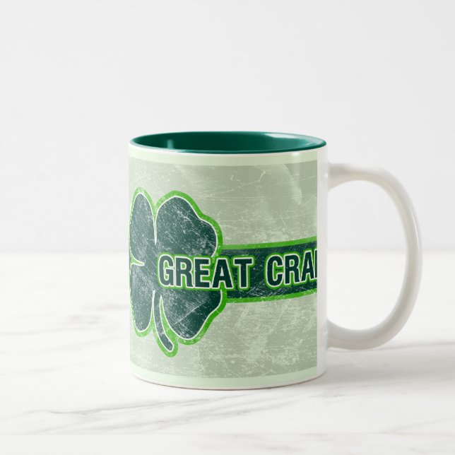 Caneca do Grunge do trevo de grande Craic do ` de (Direita)