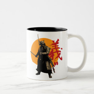 Caneca do guerreiro do samurai
