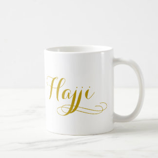 Caneca do Haj para homens com a palavra "Hajji "