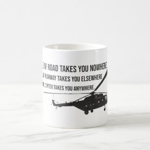 Caneca do helicóptero com cotação