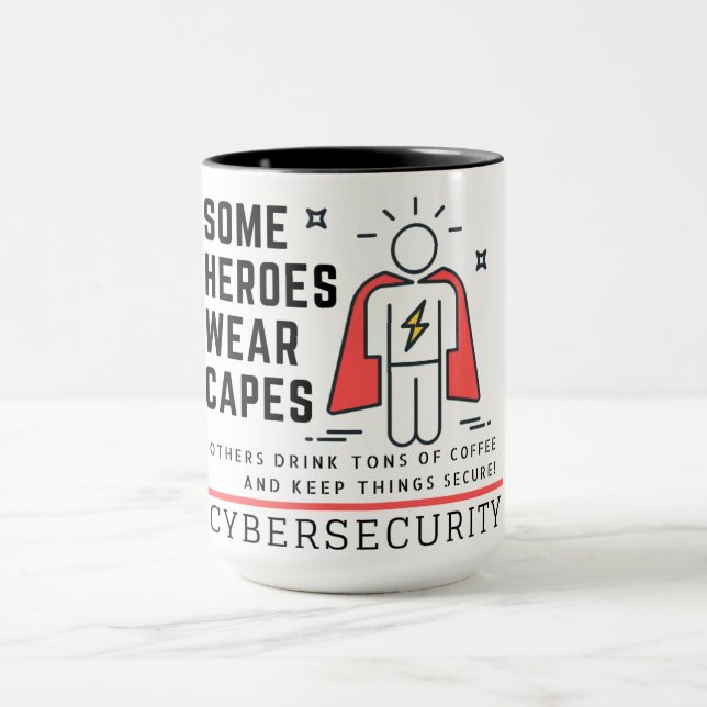 Caneca do herói de Cybersecurity (Centro)