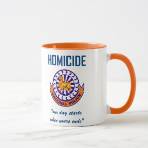 Caneca do homicídio da polícia nacional