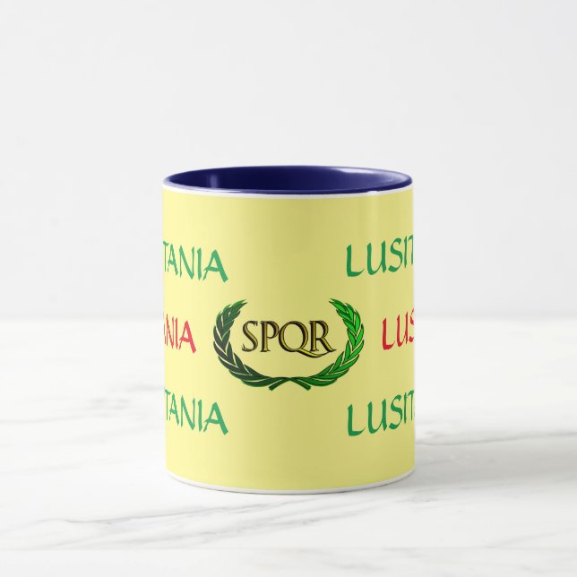 Caneca do império romano do Lusitania SPQR (Centro)