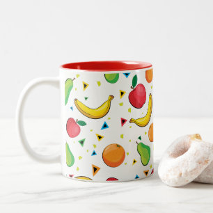 Caneca do impressão do divertimento da fruta