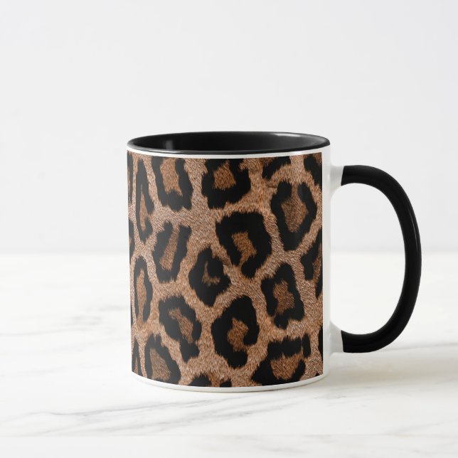 Caneca do impressão do leopardo (Direita)