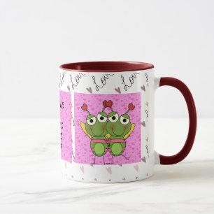 Caneca do inseto do amor