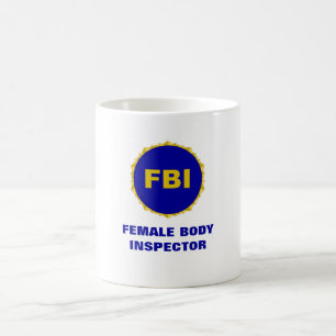 Caneca do inspector do corpo fêmea do ~ do FBI