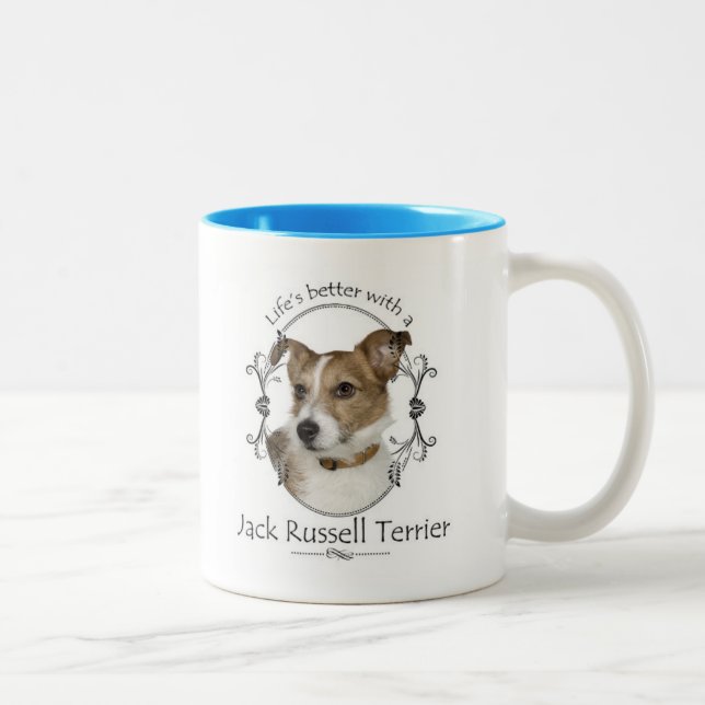 Caneca do Jack Russell da vida melhor (Direita)