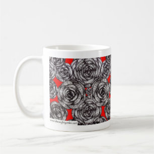 Caneca do "jardim de rosas"
